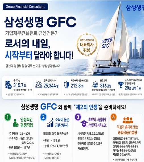 삼성생명 GFC 법인 컨설턴트, 경력을 새로운 기회로 만드는 기업 재무 전문가