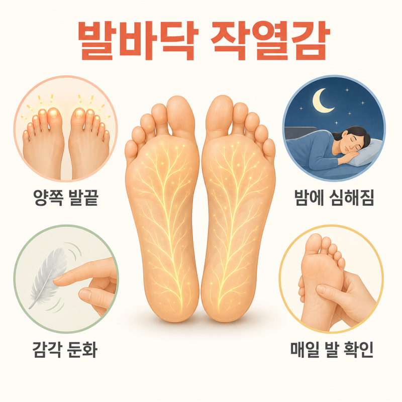 말초신경병증 증상, 양쪽 발바닥 작열감이 반복될 때 살펴볼 신호