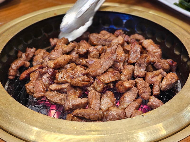강일역 맛집 숯불갈비 화랑골 가족 모임하기 좋은 고깃집