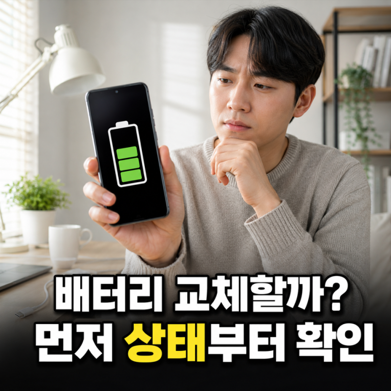 갤럭시 배터리 수명 확인, 갤럭시 배터리 상태와 교체 시기 보는 법