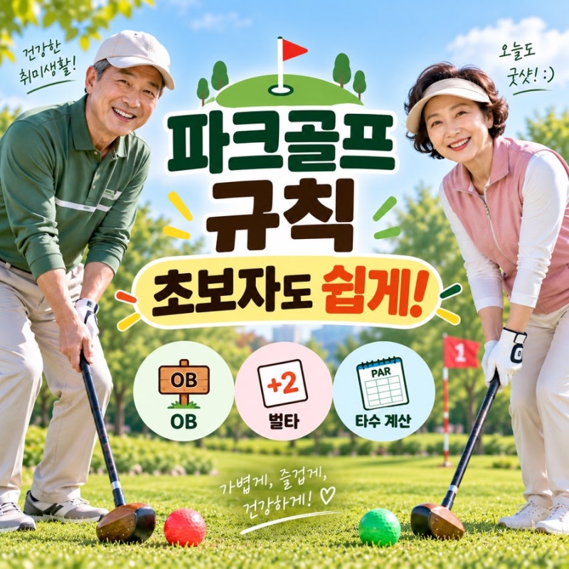 파크골프 규칙 초보자도 쉽게! OB·벌타·타수 계산 총정리