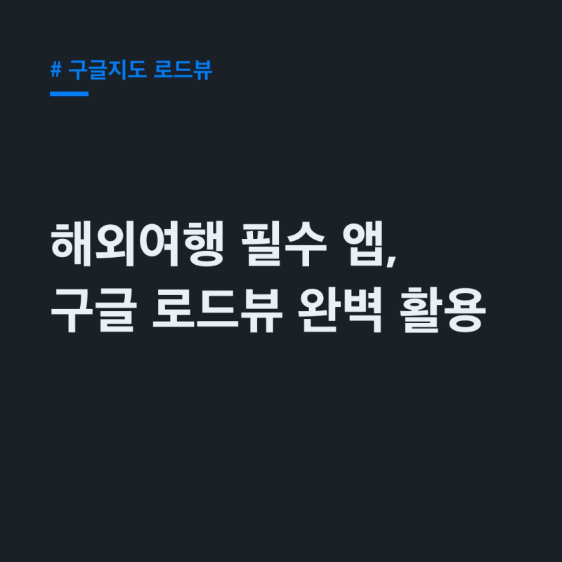 구글지도 로드뷰 해외여행 필수! 국내외 차이점부터 활용 꿀팁
