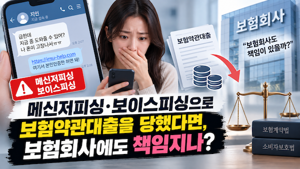보이스피싱 보험약관대출 사건, 채무부존재확인 소송에 변호사의 도움이 필요합니다.