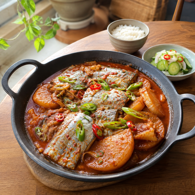 냉동 갈치조림 맛있게 하는 법, 비린내 없이 무 먼저 익히는 시간
