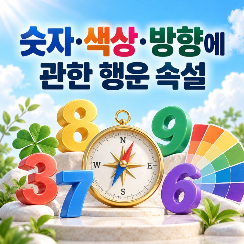 숫자·색상·방향에 관한 행운 속설｜행운의 숫자와 색은 어떻게 정해졌을까?