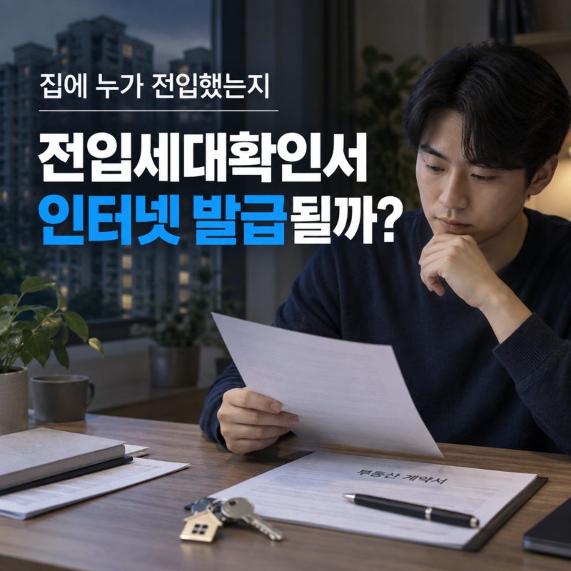 전입세대확인서 발급·전입세대열람 방법, 인터넷 발급 헷갈린다면