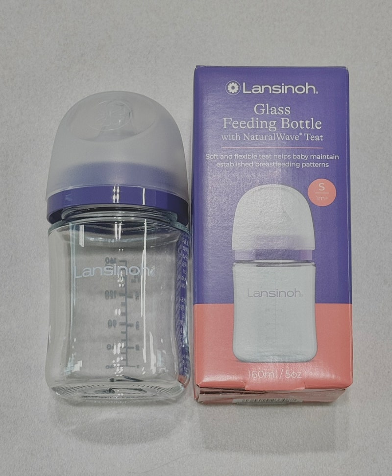[] 란시노 아기 배앓이 역류 방지 유리젖병 추천 160ml 리뉴얼 사용 후기