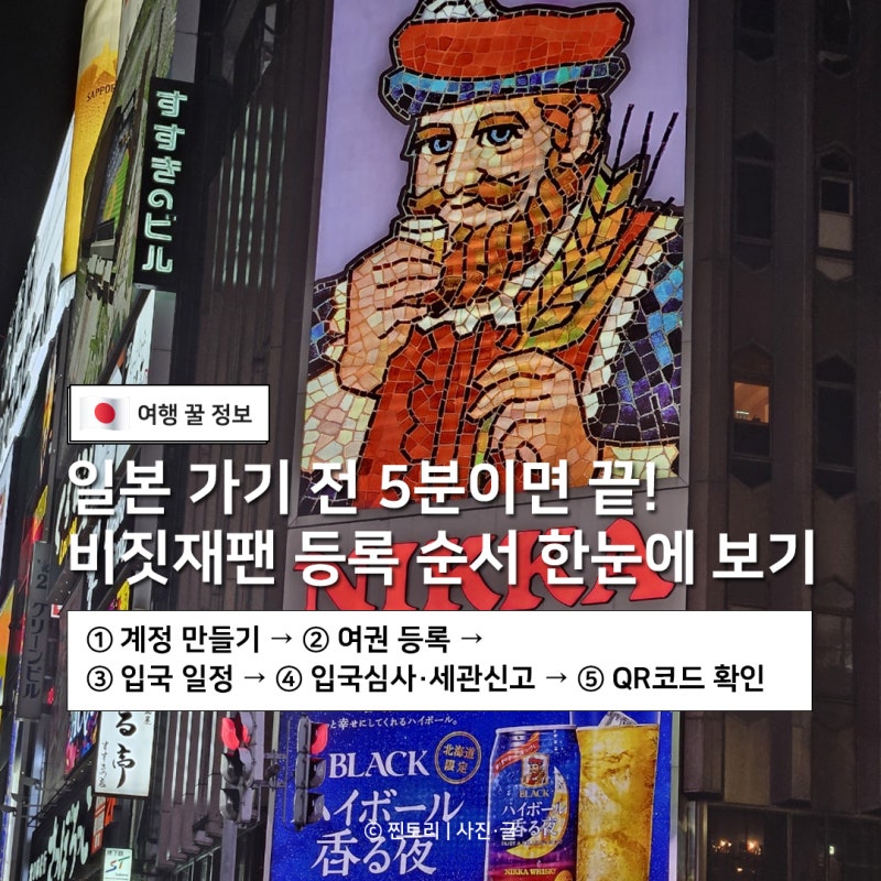 일본 여행 전 꼭 해야 하는 이것은? 비짓재팬 등록방법부터 QR코드 발급까지