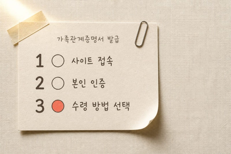 가족관계증명서 발급 방법 2026, 모바일 인쇄 안 되는 이유