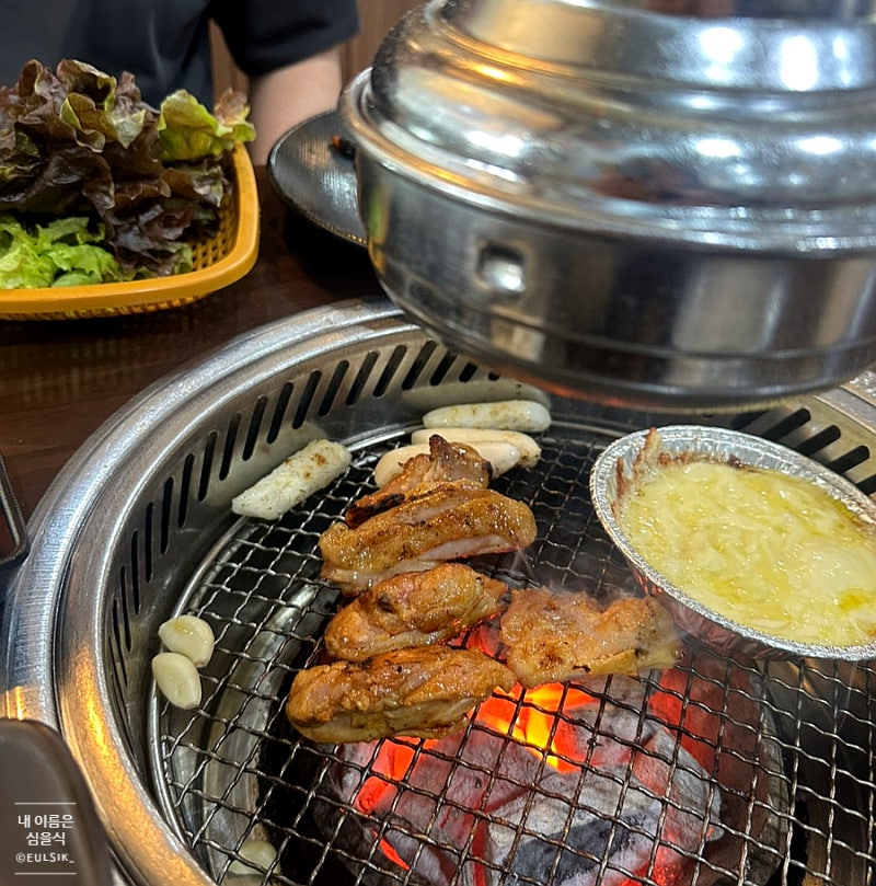 가평 설악면 초벌 닭갈비 맛집, 유명숯불닭갈비