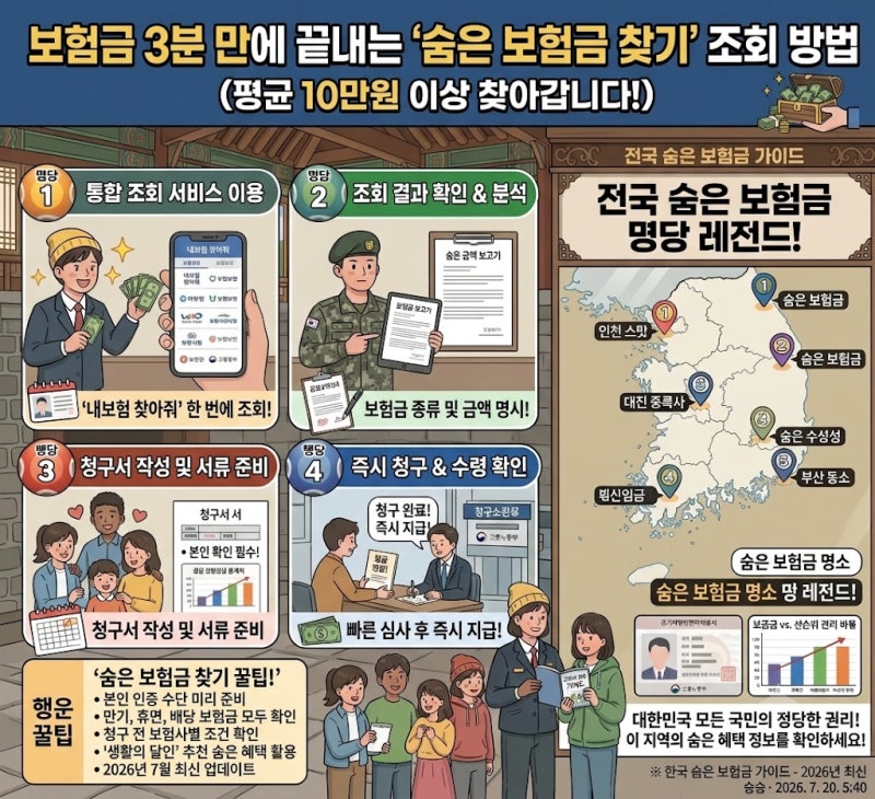 보험금 3분 만에 끝내는 '숨은 보험금 찾기' 조회 방법 (평균 10만원 이상 찾아갑니다!)