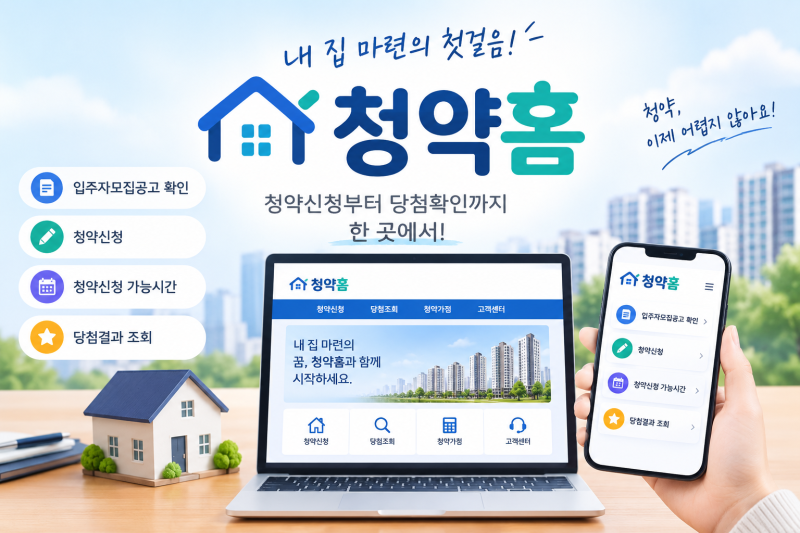 청약홈 이용방법 총정리｜신청 시간부터 자격 확인, 당첨 발표까지
