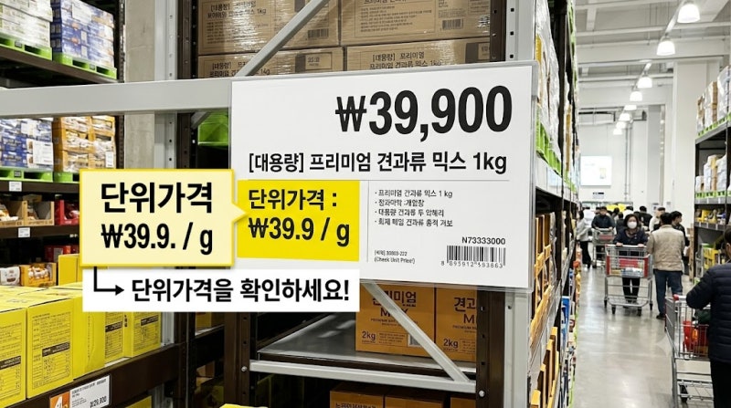 코스트코 가격표 진짜 싸게 사는 법: 단위가격과 온라인 할인 차이 완벽 정리