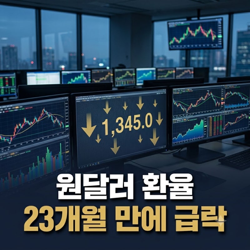 23개월 만에 최저 환율 기록, 한은 금리 인상과 수출 호조가 바꾼 흐름