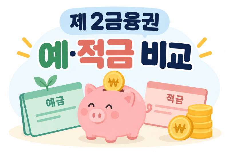 2금융권 예금·적금 금리는 얼마나 될까?｜저축은행·신협·새마을금고 금리 비교