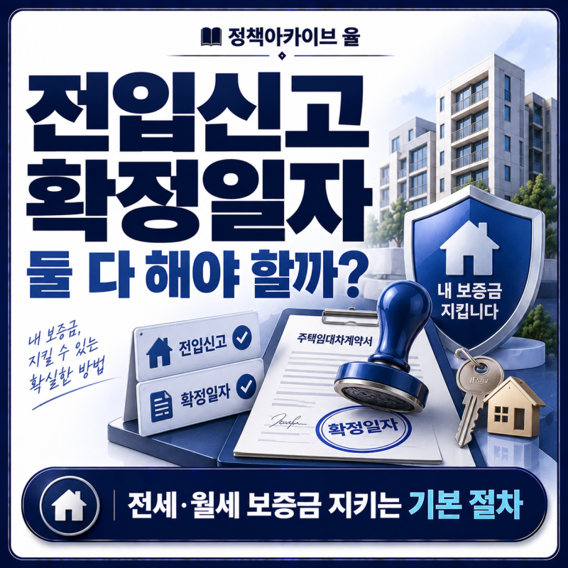 전입신고와 확정일자, 둘 다 해야 할까? 전세·월세 보증금 지키는 순서