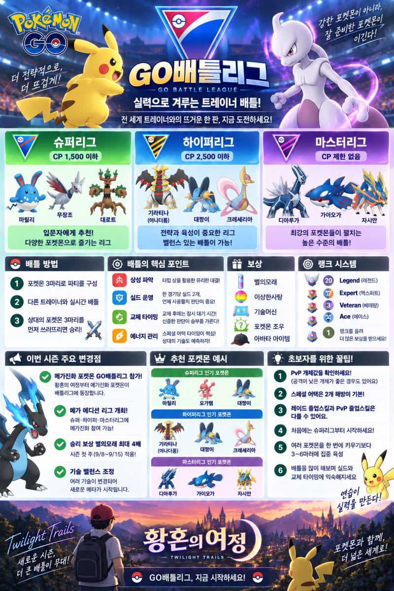 초보자들을 위한 GO배들리그 정보!