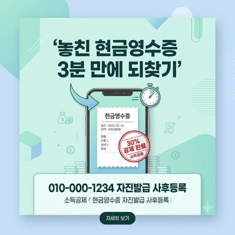 "계좌이체 영수증, 지금 등록해도 연말정산 될까?" 현금영수증 사후 소급 등록 완벽 가이드