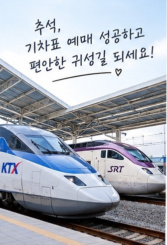 추석 KTX·SRT 매진 직후 새로고침 하지 마세요 (취소표 대량 방출 시간)