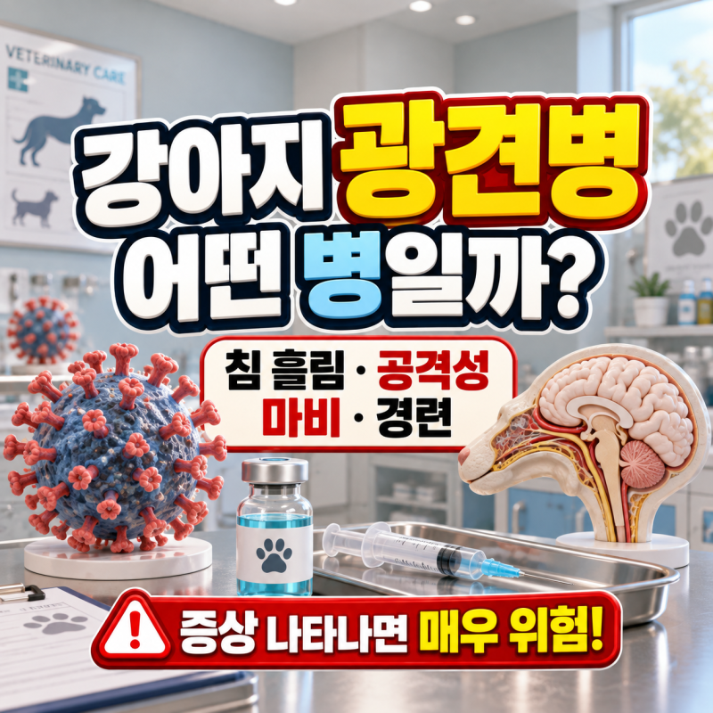 강아지 광견병 예방접종 꼭 해야 할까? 주사 시기·비용·무료접종·부작용 총정리