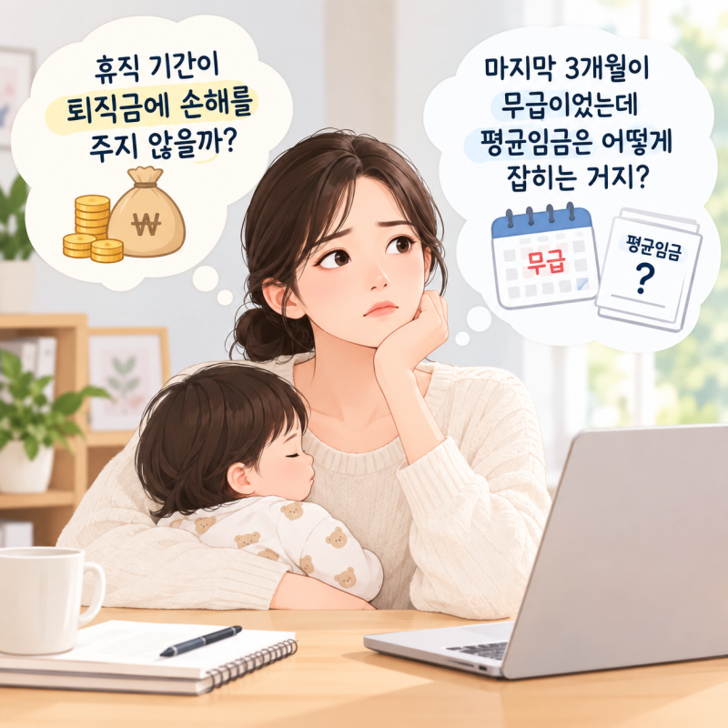육아휴직 후 복직 없이 퇴사할 때, 내 퇴직금은 어떻게 계산될까?