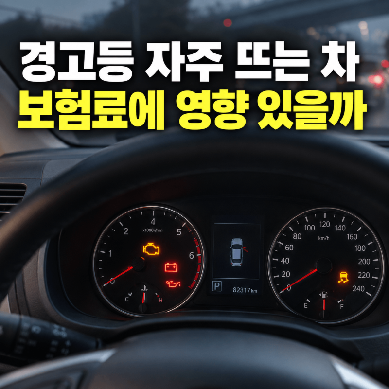 [팩트체크] 차량 경고등과 보험료 인상 여부 총정리: 방치하면 손해 보는 이유