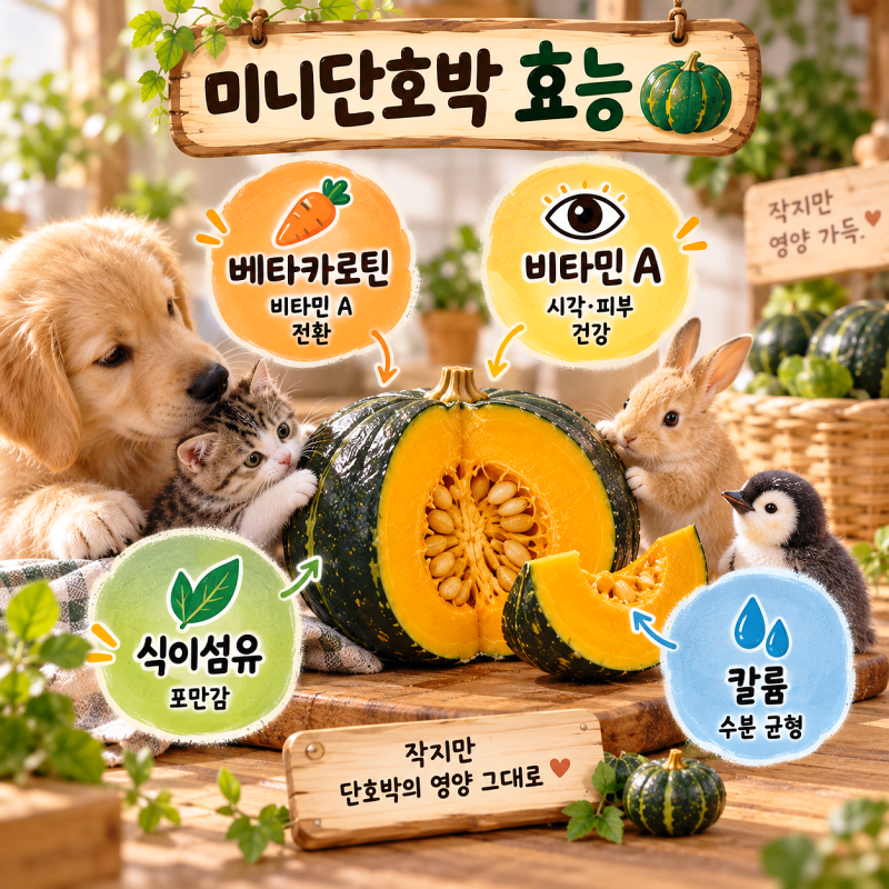 미니단호박 사 왔다면 보관법부터,1개 칼로리와 효능