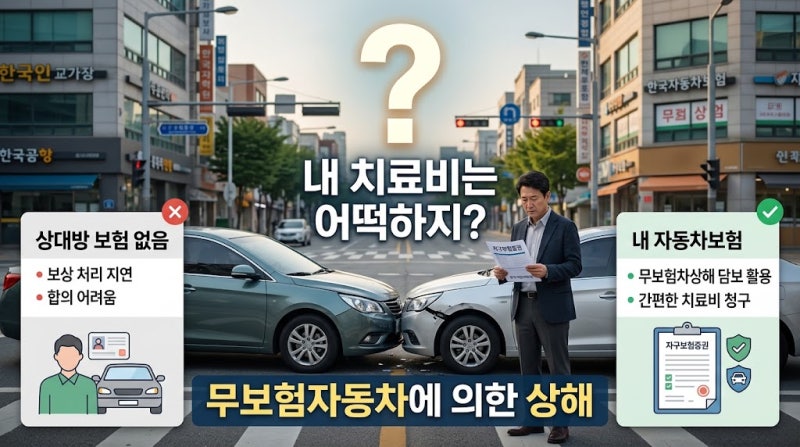 “상대방이 자동차보험에 가입하지 않았습니다”｜무보험차상해는 언제 필요할까요?
