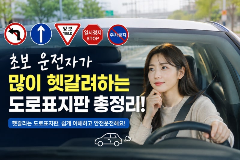 초보 운전자가 많이 헷갈려하는 도로표지판 총정리!!르노 킨텍스#르노 일산#르노 운정#르노 ....