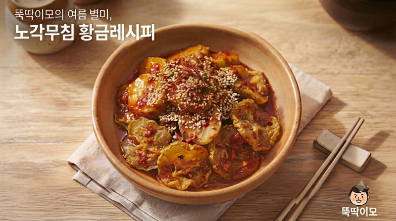 아삭아삭 입맛 돋우는 초간단 노각무침 황금레시피! 쓴맛 없이 꼬들하게 무치는 비법