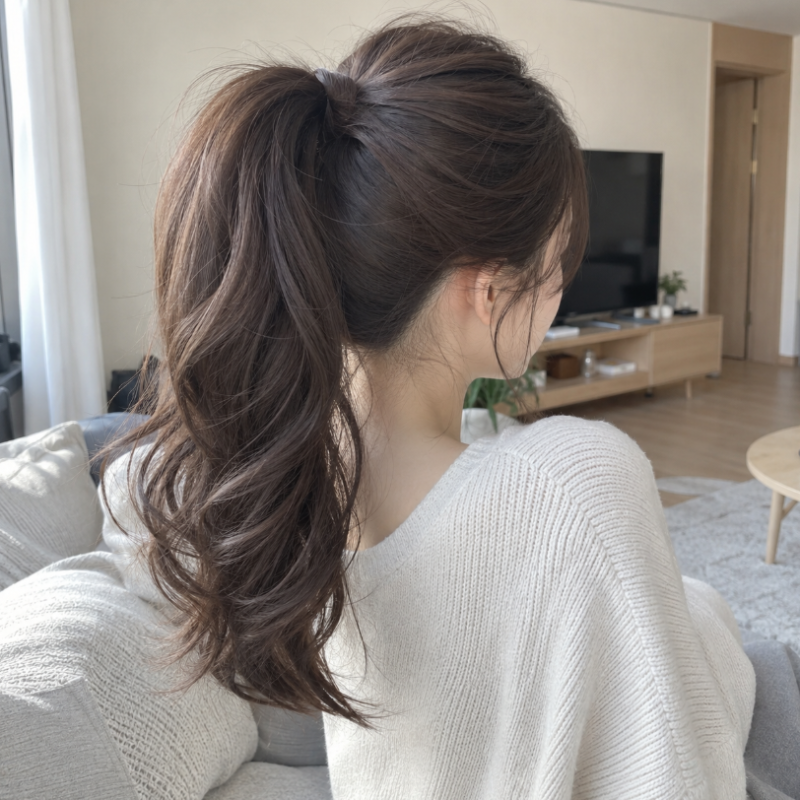 포니테일 묶는법 긴머리 짧은머리 예쁘게 묶기 여자 셀프 헤어스타일링