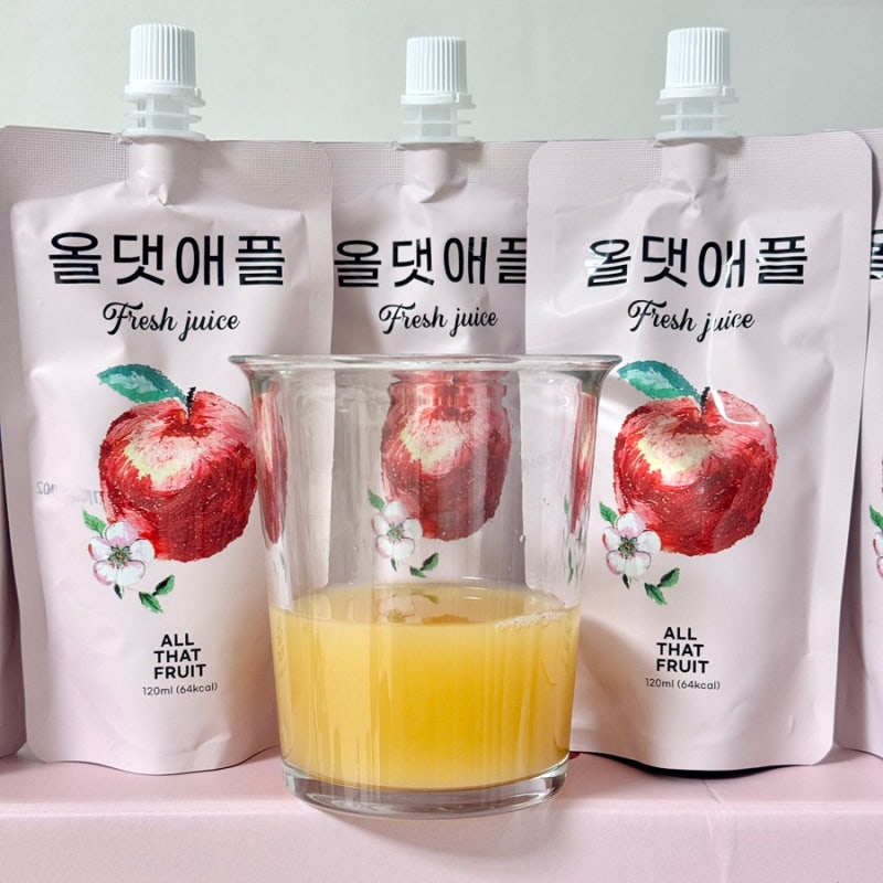 [올댓프룻/올댓애플 청송 사과즙] 물 타지 않은 100% 사과 착츱주스 올댓프룻 올댓애플 청송....