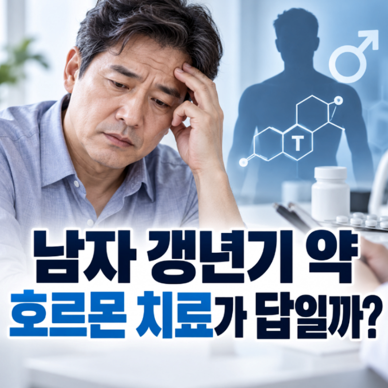 남자 갱년기 약 호르몬 치료가 답일까?