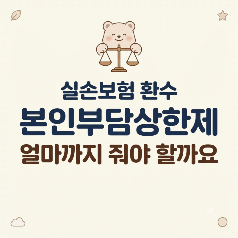 본인부담상한제 환급금, 실손보험사에 얼마까지 줘야 할까요