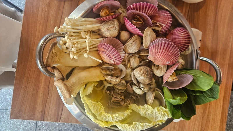 수영역맛집 조개옥칼국수 민락점 칼칼한 물총조개칼국수