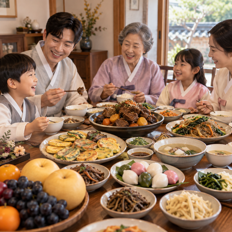 가족과 함께 먹기 좋은 추석 음식 추천 10가지｜전·갈비찜부터 송편까지 한 상 차림