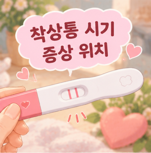 착상통 겪은 시기 증상 위치 걱정됐던 느낌 생리통 차이점