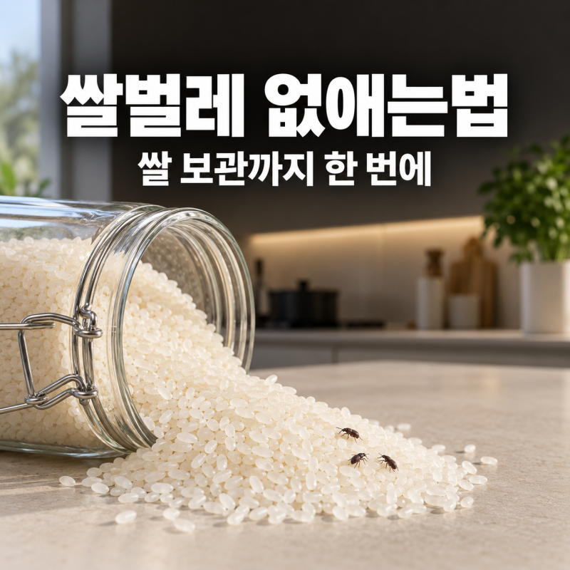 쌀통에 벌레가 보인다면? 쌀벌레 없애는법과 재발 막는 보관 요령