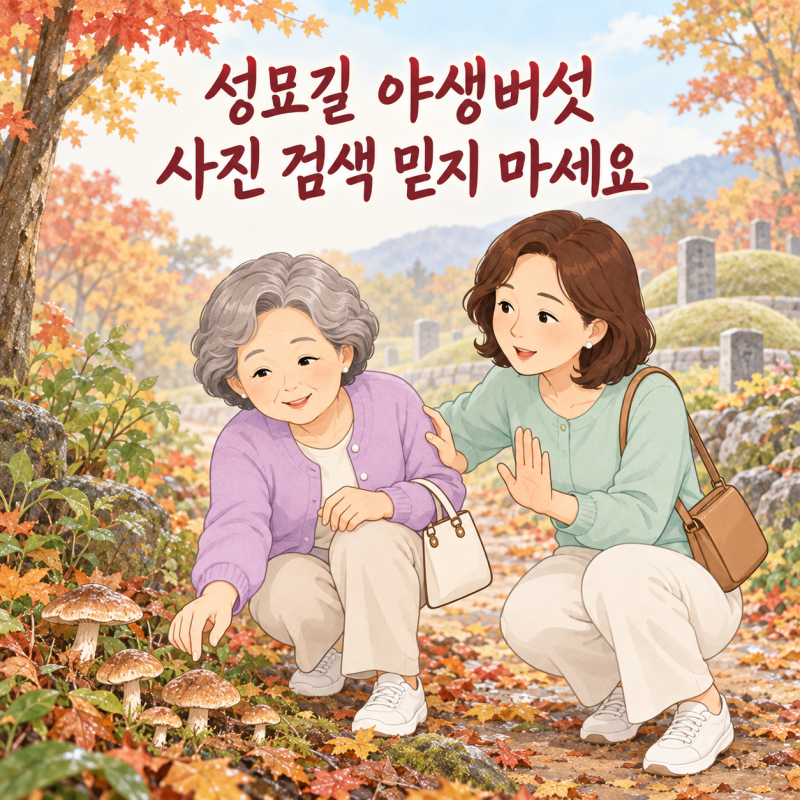 성묘길에 본 버섯, 사진 검색 믿고 먹었다간 위험합니다