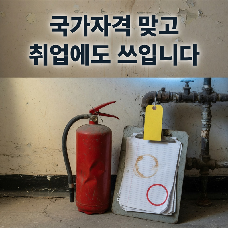 채용에 쓰이는 국가자격, 소방안전관리자 취득은 두 경로입니다