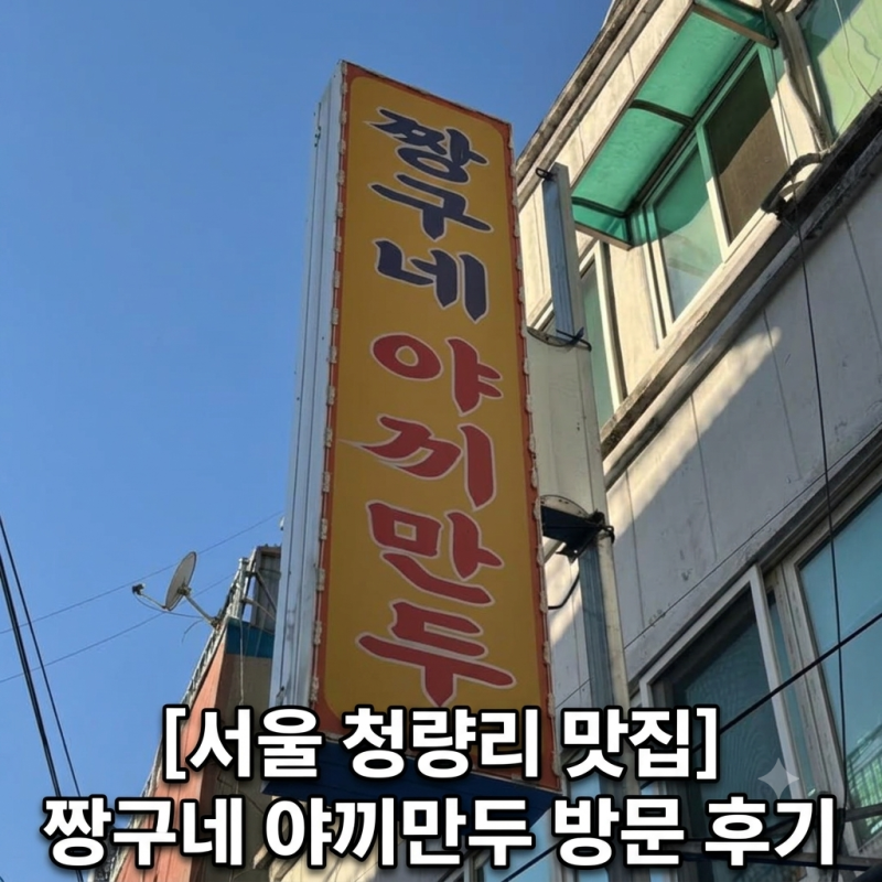 [서울 청량리 맛집] 청량리 경동 시장 먹거리 맛집 인기 간식 짱구네 야끼만두 내돈 내산 방....