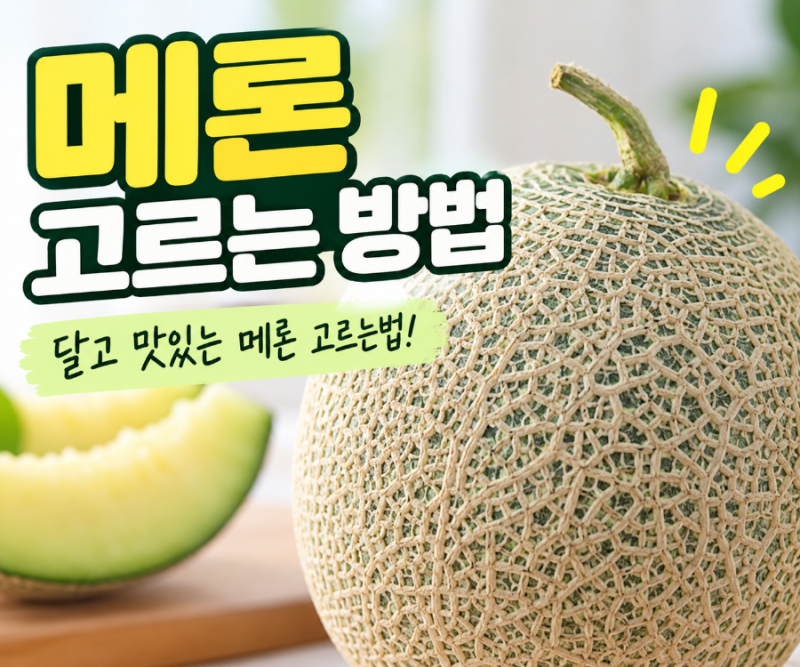 메론 고르는 방법, 달고 맛있는 메론 고르는법 후숙까지