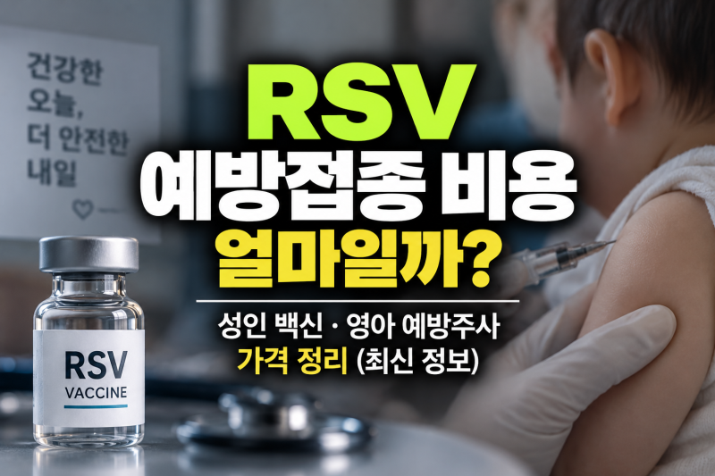RSV 예방접종 비용 얼마일까? 성인 백신·영아 예방주사 가격 정리 (최신 정보)