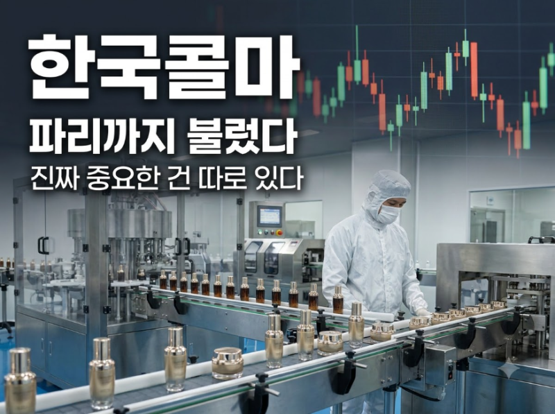 "파리까지 초청받았는데" 한국콜마 주가는 오히려 식었다