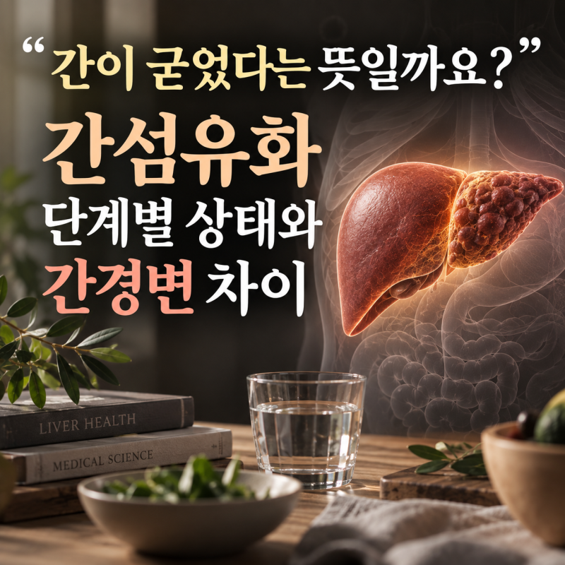 "간이 굳었다는 뜻일까요?" 간섬유화 단계별 상태와 간경변 차이