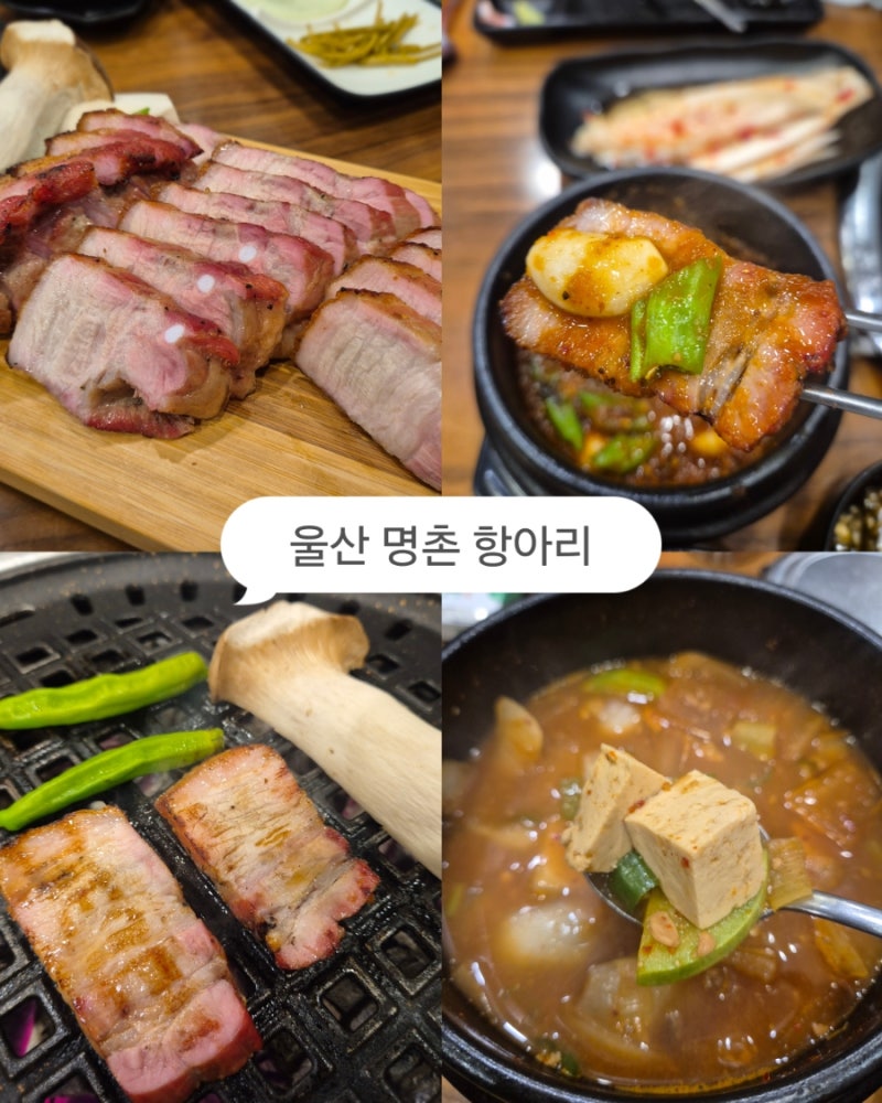 울산 명촌 회식 항아리 돼지고기 소고기 둘 다 판매하는 룸있는 고기집