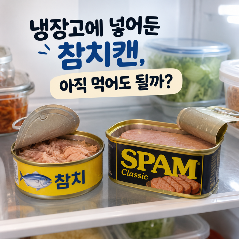 개봉한 스팸·참치캔 냉장보관 며칠?｜멀쩡해 보이는데 먹으면 안 될까?
