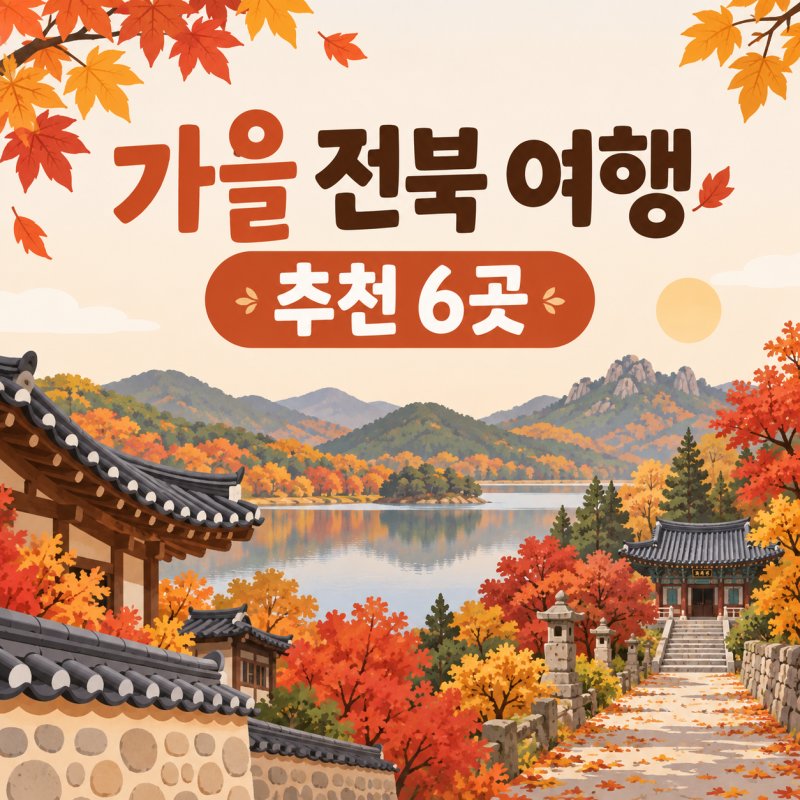 2026 가을 전북 여행지 추천 6곳｜내장산 단풍부터 호수·한옥까지!