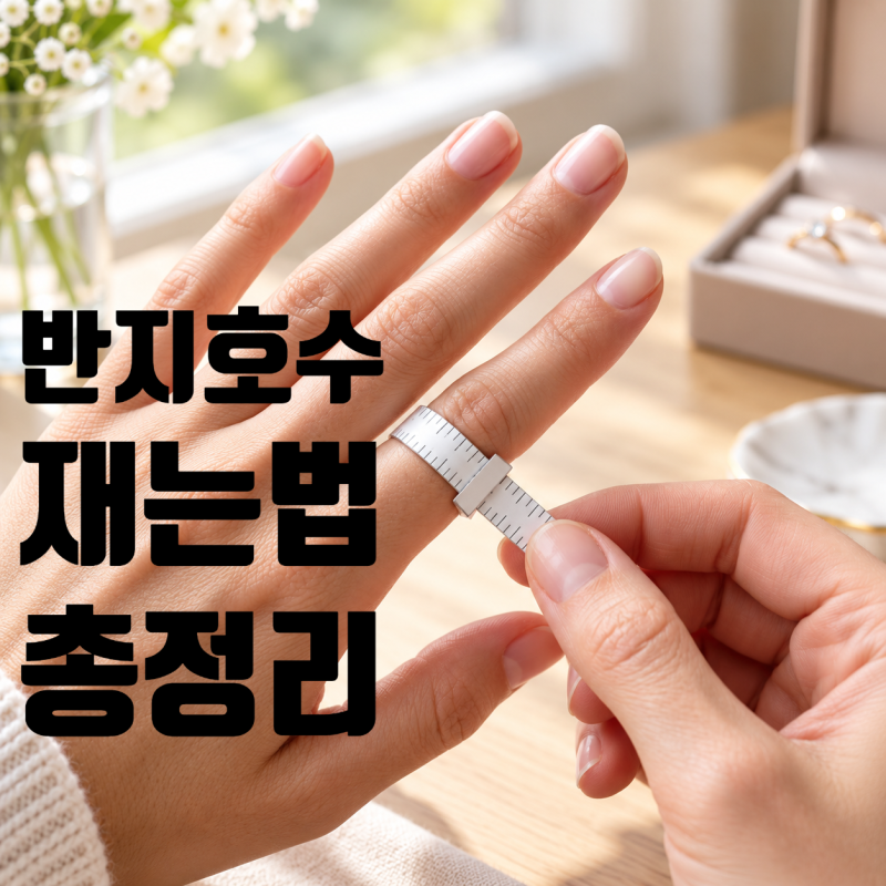 반지호수재는법 총정리! 집에서 종이로 측정하는 팁 & 남자 여자 평균 반지 사이즈 KS 규격표