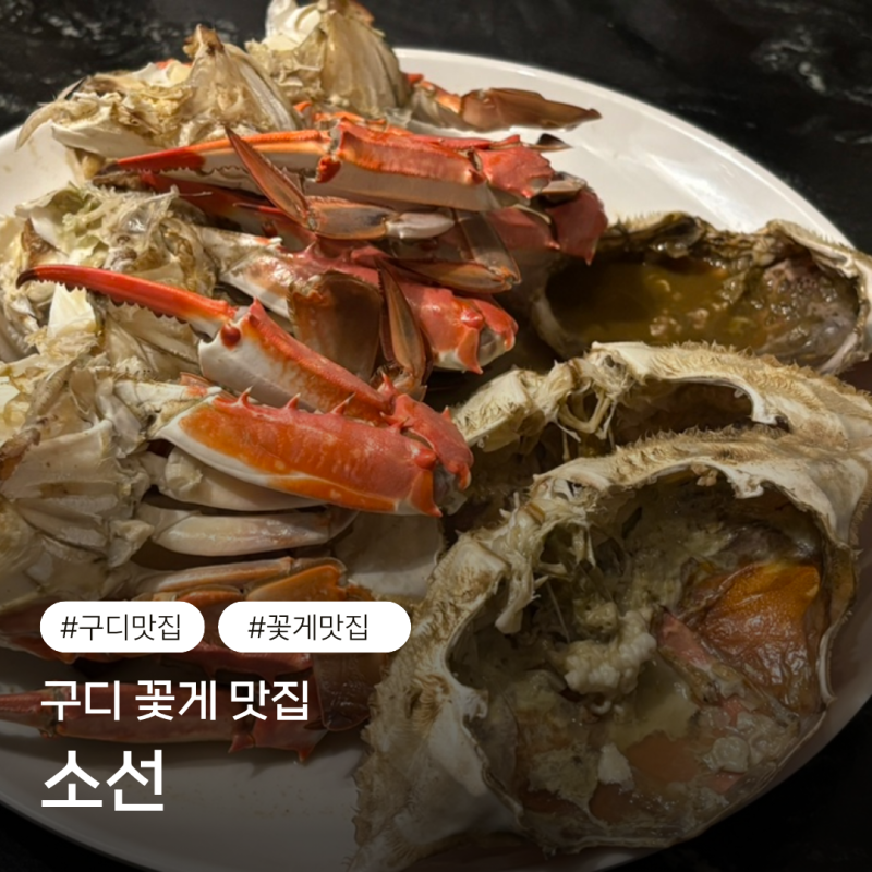 드디어 금어기 풀린 서해 꽃게찜 구디 맛집 : 소선